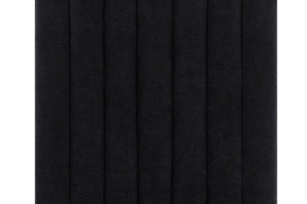 Homeroots Set Of Two Luxurious Black Velvet Dining Side Chairs With Nailhead Trim For Elegant Seating   564878