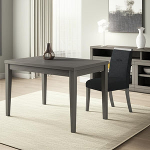 HomeRoots Dark Gray Upholstered Side Chair with Faux Crystal Accent - Stylish, Comfortable, Versatile Seating 564887