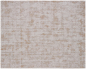 Homeroots 8' X 10' Champagne Hand Loomed Area Rug  Viscose 564907