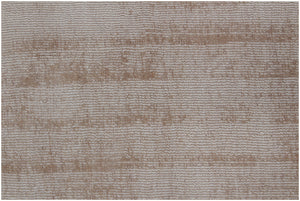 Homeroots 9' X 12' Champagne Hand Loomed Area Rug  Viscose 564908