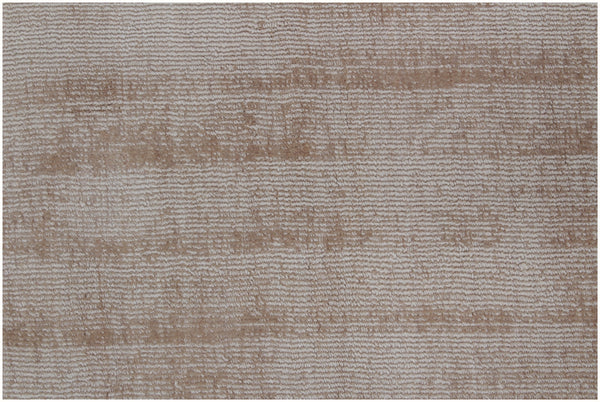 Homeroots 9' X 12' Champagne Hand Loomed Area Rug  Viscose 564908