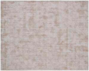 Homeroots 10' X 14' Champagne Hand Loomed Area Rug  Viscose 564909