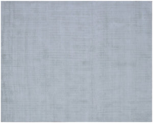 HomeRoots 8' Hand Loomed Sage Area Rug - Luxurious Viscose, Soft Texture, Contemporary Elegance for Any Room 9' X 12' 564913