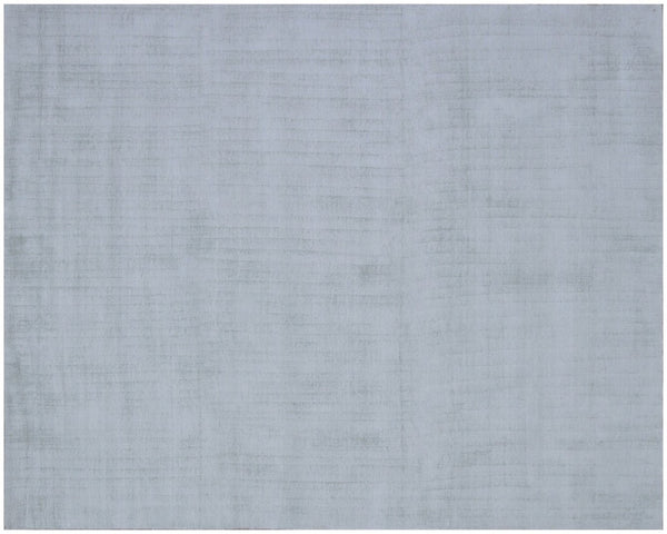 HomeRoots 8' Hand Loomed Sage Area Rug - Luxurious Viscose, Soft Texture, Contemporary Elegance for Any Room 9' X 12' 564913
