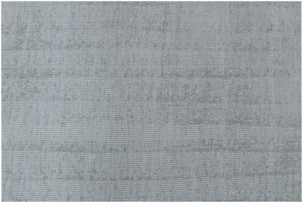 HomeRoots 8' Hand Loomed Sage Area Rug - Luxurious Viscose, Soft Texture, Contemporary Elegance for Any Room 9' X 12' 564913