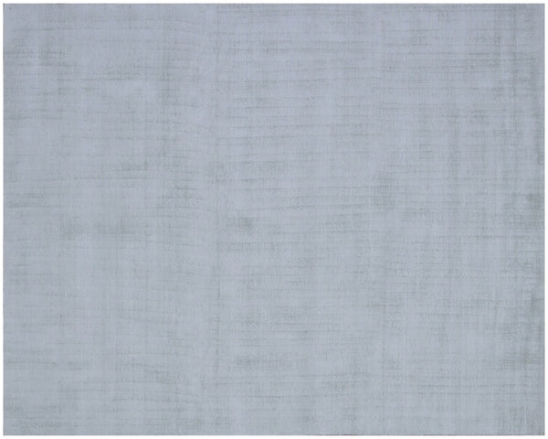 HomeRoots 8' Hand Loomed Sage Area Rug - Luxurious Viscose, Soft Texture, Contemporary Elegance for Any Room 9' X 12' 564913