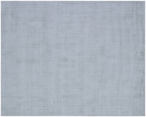 HomeRoots 8' Hand Loomed Sage Area Rug - Luxurious Viscose, Soft Texture, Contemporary Elegance for Any Room 9' X 12' 564913