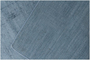 HomeRoots 9' Denim Blue Hand Loomed Area Rug - Luxurious Soft Viscose, Unique Artisan Design for Any Room 10' X 14' 564920