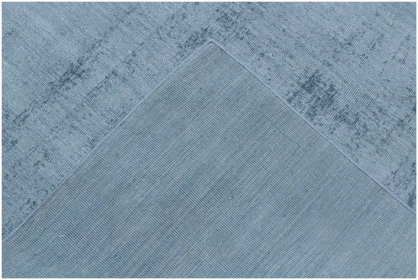 Homeroots 8' X 10' Denim Blue Hand Loomed Area Rug  Viscose 564921