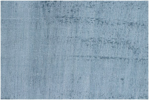 Homeroots 8' X 10' Denim Blue Hand Loomed Area Rug  Viscose 564921