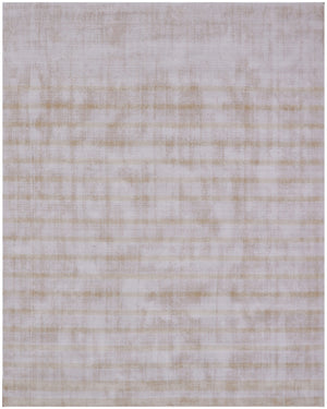 Homeroots 8' X 10' Camel Striped Hand Loomed Area Rug  Viscose 564924