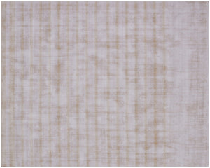 Homeroots 8' X 10' Camel Striped Hand Loomed Area Rug  Viscose 564924