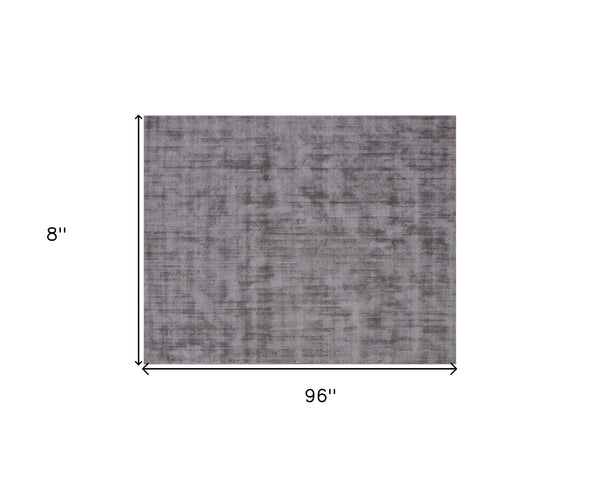 Homeroots 8' X 10' Dark Brown Hand Loomed Area Rug  Viscose 564925