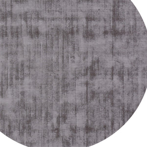 Homeroots 6' Dark Brown Round Hand Loomed Area Rug  Viscose 564926