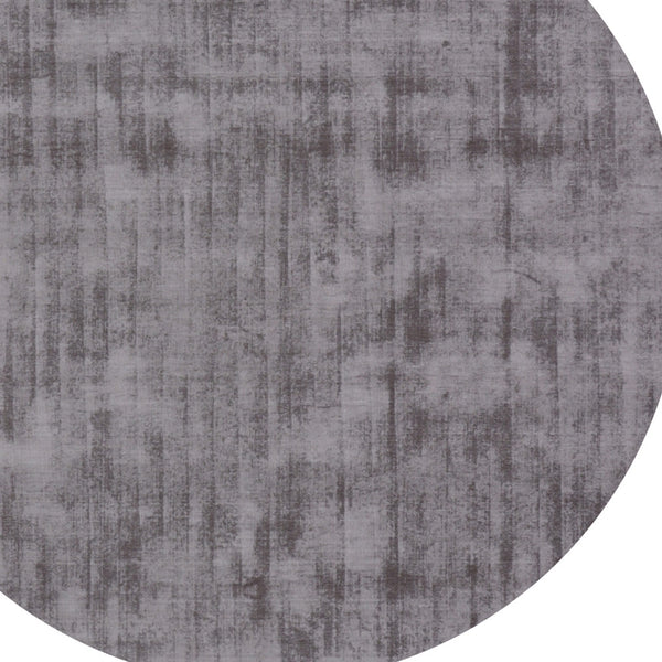 Homeroots 6' Dark Brown Round Hand Loomed Area Rug  Viscose 564926