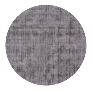 Homeroots 6' Dark Brown Round Hand Loomed Area Rug  Viscose 564926