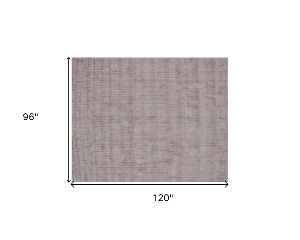 Homeroots 8' X 10' Camel Hand Loomed Area Rug  Viscose 564928