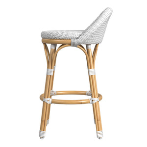 Butler Specialty Tobias Outdoor Rattan And Metal Dining Side Chair – Chic Coastal Style For Your Patio Oasis Smooth White Aluminum,Polyethylene (Pe) Rattan Weave 5649304-butler