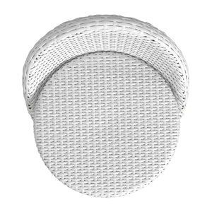 Butler Specialty Tobias Outdoor Rattan And Metal Dining Side Chair – Chic Coastal Style For Your Patio Oasis Smooth White Aluminum,Polyethylene (Pe) Rattan Weave 5649304-butler