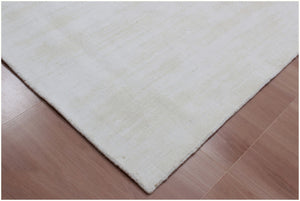 HomeRoots 9' X 12' Ivory Hand Loomed Area Rug - Luxurious, Durable, and Versatile for Any Home Décor Style 564930