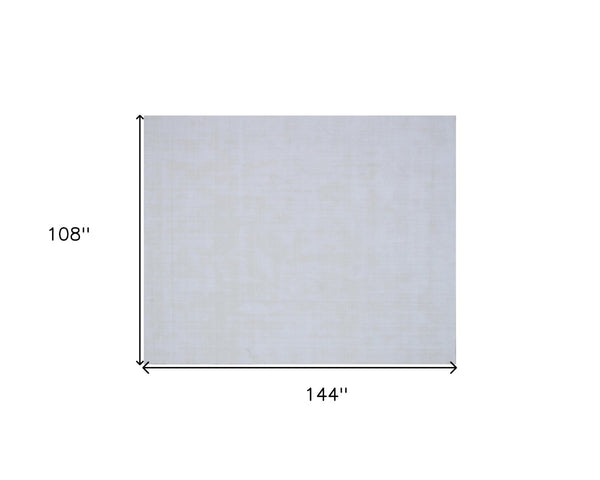 HomeRoots 9' X 12' Ivory Hand Loomed Area Rug - Luxurious, Durable, and Versatile for Any Home Décor Style 564930