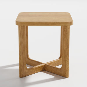 Homeroots 24" Natural Solid Wood Square Cross Legs End Table – Versatile, Stylish, And Perfect For Any Room!   564936