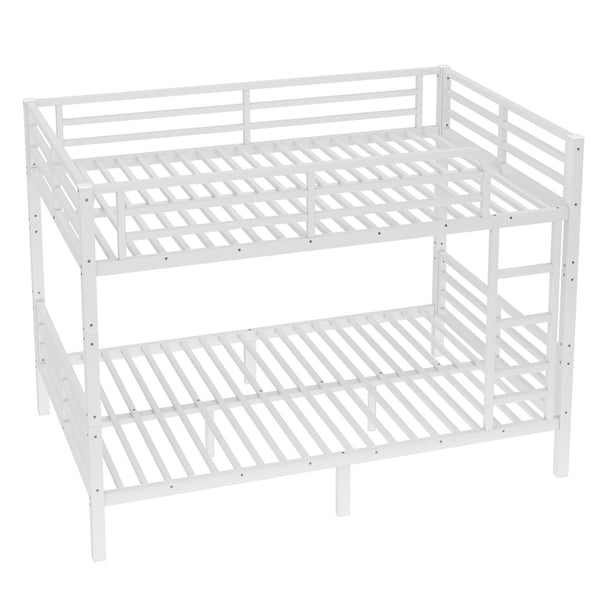 English Elm Metal Full Xl Bunk Bed For Teens & Adults - Space-Saving, Durable Steel Frame, No Box Spring Needed! W1580S00125