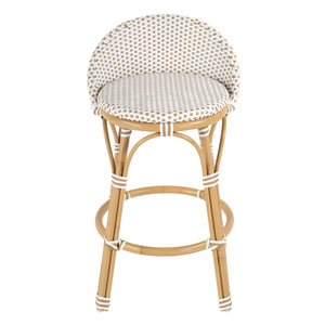 Butler Specialty Tobias Outdoor Rattan And Metal Dining Side Chair – Chic Coastal Style For Your Patio Oasis Beige And White Aluminum,Polyethylene (Pe) Rattan Weave 5649433-butler