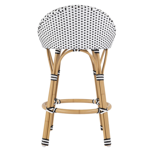 Butler Specialty Tobias Outdoor Rattan And Metal Dining Side Chair – Chic Coastal Style For Your Patio Oasis Black And White Aluminum,Polyethylene (Pe) Rattan Weave 5649434-butler