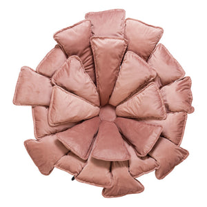 Homeroots 42" Pink Velvet Swivel Side Chair - Stylish Upholstered Design With Durable Steel Frame & Comfort   564970