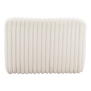 Homeroots 39" Cream Faux Fur Tufted Lounge Chair   564973