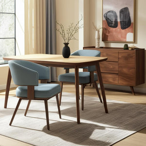 Homeroots Set Of Two Stylish Gray And Walnut Faux Leather Dining Arm Chairs For Versatile Home Seating Solutions   564980