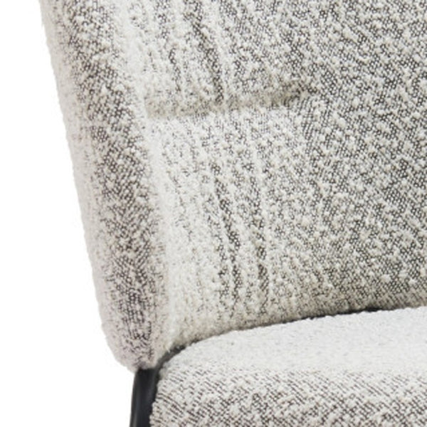 Set of Two Modern Steel Frame Upholstered Dining Side Chairs for Stylish Contemporary Homes