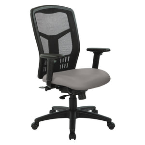 OSP Home Furnishings Progrid® Ergonomic Mesh High Back Office Chair with Lumbar Support and Adjustable Arms Stratus 90662-R103