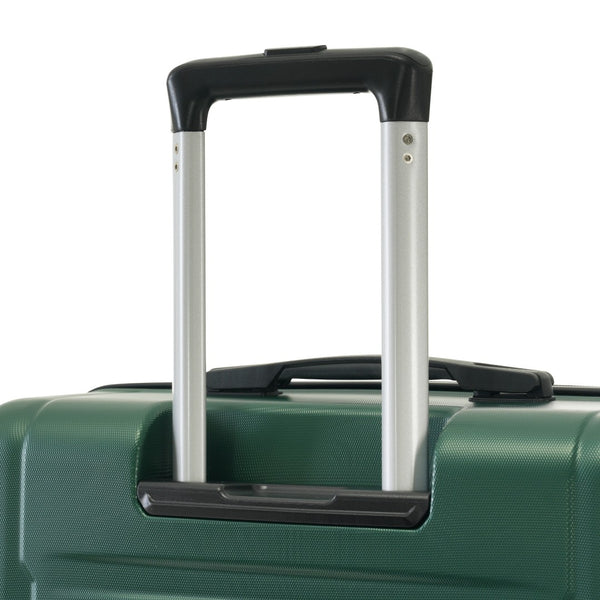 English Elm 2 Piece Abs Hard Shell Spinner Luggage Set with Tsa Lock Expandable Suitcases Green N732P198745F