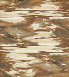 Unique Loom Outdoor Modern Shore Machine Made Abstract Rug Brown, Beige/Gray 10' 0" x 12' 2"