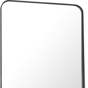 HomeRoots 66" Sleek Black Steel Framed Full-Length Mirror – Modern Minimalist Design for Any Room Decor 565005
