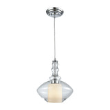 Alora 10'' Wide 1-Light Mini Pendant - Polished Chrome - Includes Adapter Kit 56500/1-LA Elk Lighting