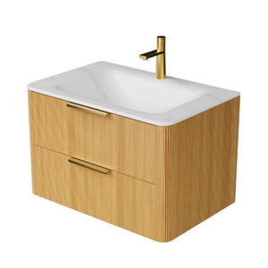 English Elm 30" Sintered Stone Vanity Top Undermount Ceramic Basin Light Gray Bathroom Countertop W2615P366781