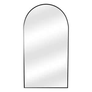 HomeRoots 71" Black Metal Arch Full-Length Mirror – Stylish Freestanding Design for Any Room's Elegance 565018