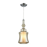 Alora 8'' Wide 1-Light Mini Pendant - Polished Chrome - Includes Adapter Kit 56502/1-LA Elk Lighting