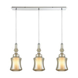 Alora 36'' Wide 3-Light Linear Pendant - Polished Chrome 56502/3LP Elk Lighting