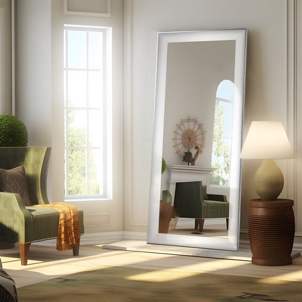 HomeRoots 70" Silver Freestanding Accent Mirror - Elegant Full-Length Design for Home & Commercial Spaces 565041