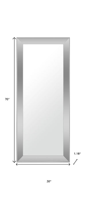 HomeRoots 70" Silver Freestanding Accent Mirror - Elegant Full-Length Design for Home & Commercial Spaces 565041