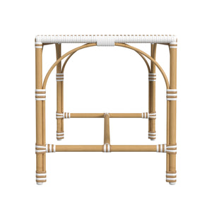 Butler Specialty Tobias Outdoor Rattan And Metal Dining Side Chair – Chic Coastal Style For Your Patio Oasis Beige And White Polyurethane Synthetic (Pe) Rattan,Aluminum 5650433-butler