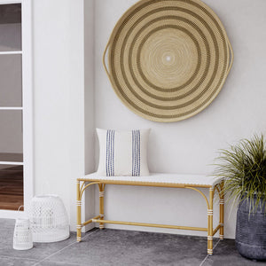 Butler Specialty Tobias Outdoor Rattan And Metal Dining Side Chair – Chic Coastal Style For Your Patio Oasis Beige And White Polyurethane Synthetic (Pe) Rattan,Aluminum 5650433-butler