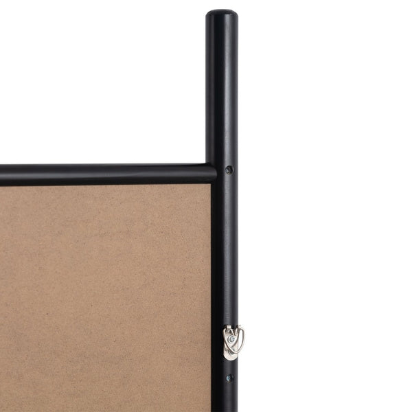 HomeRoots 64" Black Solid Wood Leaning Ladder Mirror - Elegant Full-Length Design for Any Room Decor Style 565050