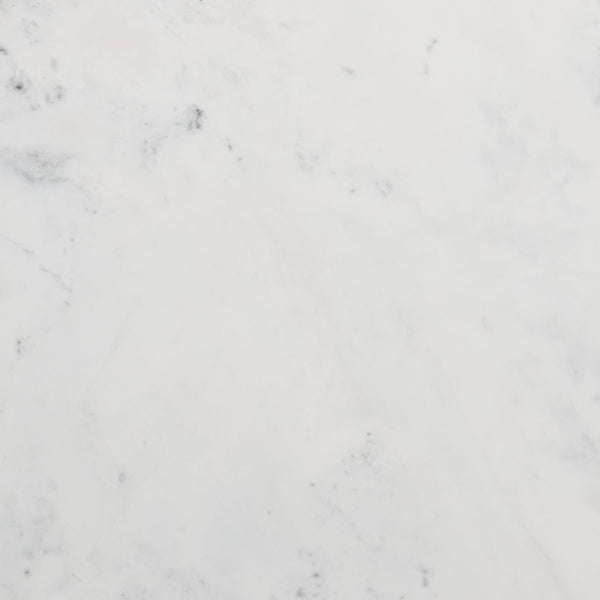 Homeroots 35" Modern Round Pedestal Coffee Table With White Faux Marble Top And Natural Wood Accent Finish   565074