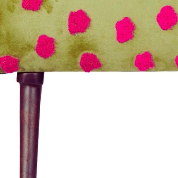 Homeroots 32" Vibrant Floral Arm Chair With Embroidered Upholstery - Cozy Seating For Stylish Decor!   565085