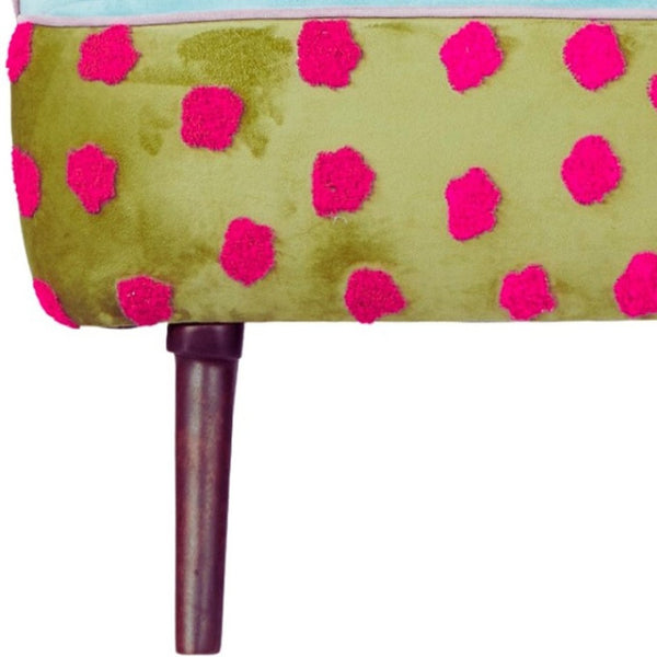 Homeroots 32" Vibrant Floral Arm Chair With Embroidered Upholstery - Cozy Seating For Stylish Decor!   565085